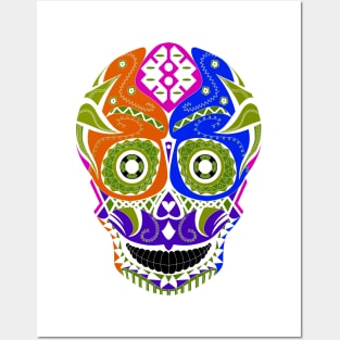 monster wrestling skull ecopop Posters and Art